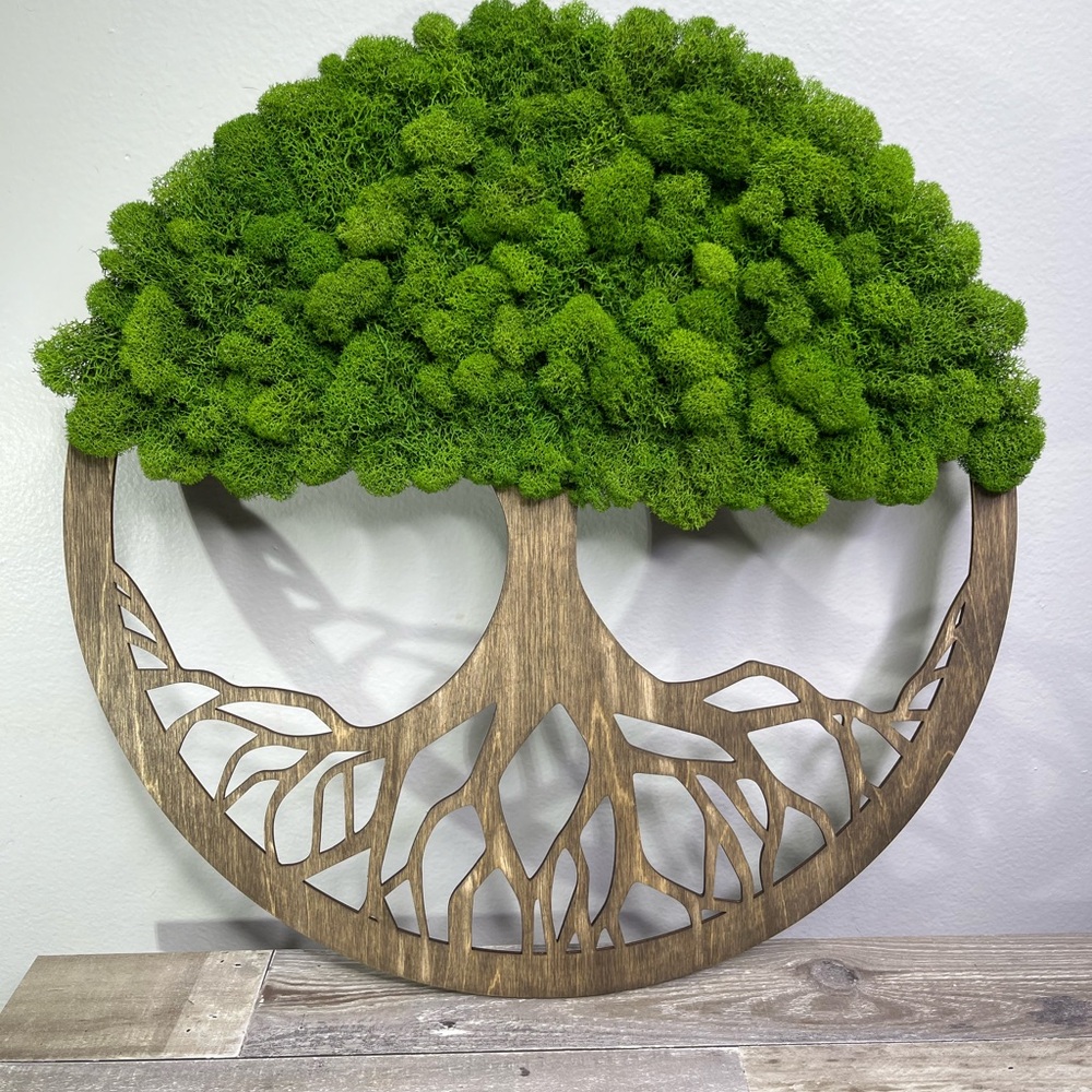 ✨ Moss Tree of Life – Handcrafted Art ✨